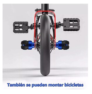 Foto 4 | Foto 4 | Slider Eje De Llanta Universal Motocicleta 4 Pcs Azul