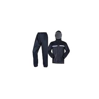 Foto 1 | Foto 1 | Juego Impermeable Eo Safe Imports ESI-7604 Negro Reflejante de Capucha Motociclista Talla 3 XL Incluye Zapato