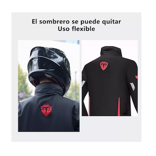 Foto 3 | Foto 3 | Impermeable Motociclista Reflejante Con Capucha Alta L Eo Safe Imports Esi-13740 Multicolor