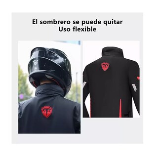 Foto 3 | Foto 3 | Impermeable Motociclista Reflejante Con Capucha Alta Xxl Eo Safe Imports Esi-13742 Multicolor