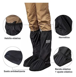 Foto 3 | Foto 3 | Cubierta Para Zapato De Botas Impermeable Lluvia, Talla:l 30 Cm Negro