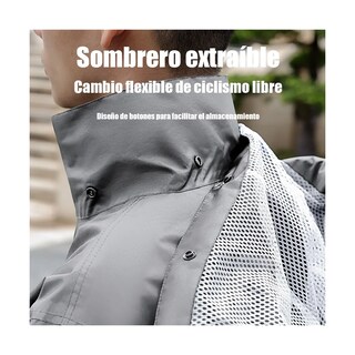 Foto 4 | Foto 4 | Impermeable Reflectante Con Capucha Talla 2eg Eo Safe Imports Esi-19993 Gris