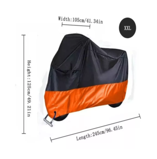 Foto 2 | Foto 2 | Funda Para Moto Impermeable Cubierta Lona, Naranja