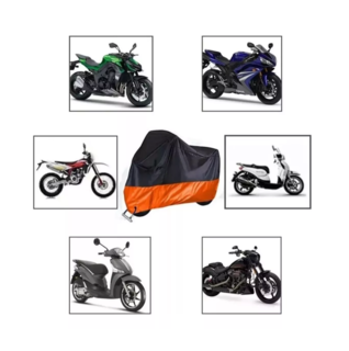 Foto 3 | Foto 3 | Funda Para Moto Impermeable Cubierta Lona, Naranja
