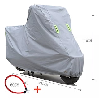 Foto 3 | Foto 3 | Funda Impermeable y Candado para Moto Eo Safe Imports ESI-13427 Gris