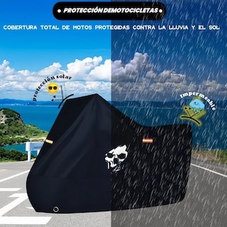 Foto 2 | Foto 2 | Fundas Para Motos Impermeable Cubierta Grueso Eo Safe Imports Esi-17830 Negro