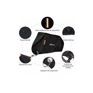 Foto 2 | Foto 2 | Funda De Moto Impermeable, Resistente Al Polvo, A La Nieve Eo Safe Imports Esi-9009 Negro