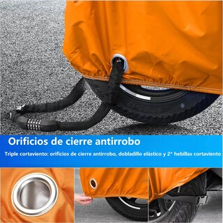 Foto 3 | Foto 3 | Language Funda De Moto Antipolvo Xxl Eo Safe Imports Esi-16810-1 Naranja