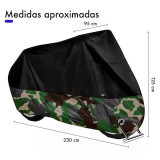 Foto 2 | Foto 2 | Funda Xxl Para Moto Impermeable Antipolvo A Prueba De Sol Eo Safe Imports Esi-17835-1 Multicolor