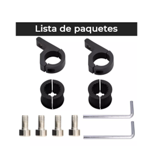 Foto 4 | Foto 4 | Abrazaderas para Montar Luces Auxiliares 2 Piezas Negras