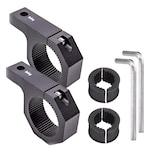 Bases Para Luces Belug Auxiliares Metal Motocicleta Auto 2 Pzs Negro