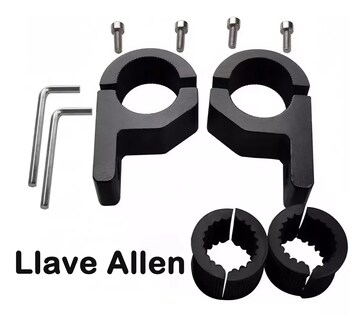 Foto 2 | Foto 2 | Bases Para Luces Belug Auxiliares Metal Motocicleta Auto 2 Pzs Negro