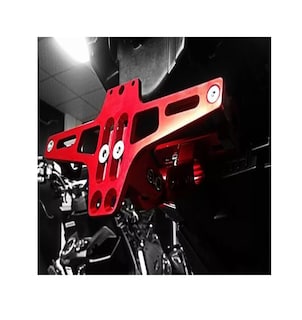 Foto 3 | Foto 3 | Soporte de Matrícula de Motocicleta Lab.G Aleación de Aluminio Rojo