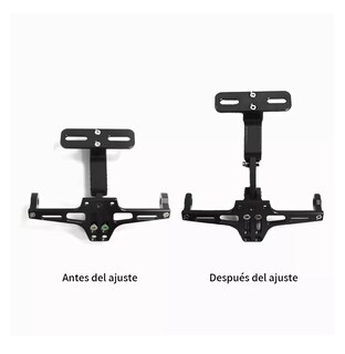 Foto 2 | Foto 2 | Soporte Ajustable Para Matrícula De Motocicleta Con Luces Negro