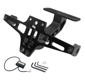 Foto 1 | Foto 1 | Soporte Ajustable Para Matrícula De Motocicleta Con Luces, Belug Negro