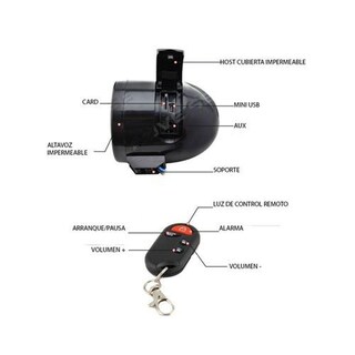Foto 2 | Foto 2 | Bocinas Kinlley Negras con Alarma NE MP3/FM MT483