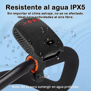 Foto 2 | Foto 2 | Bocina Para Moto Bluetooth Portátil 8w Resistente Al Agua Eo Safe Imports Esi-20002 Negro