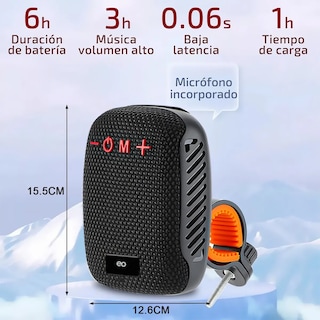 Foto 3 | Foto 3 | Bocina Para Moto Bluetooth Portátil 8w Resistente Al Agua Eo Safe Imports Esi-20002 Negro