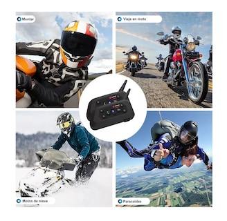 Foto 4 | Foto 4 | Intercomunicador de Motocicleta BELUG para Casco Bluetooth Negro 2 Piezas