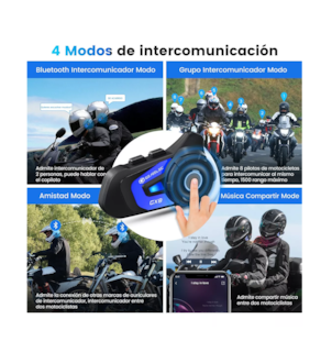 Foto 2 | Foto 2 | Intercomunicador para Motocicleta Gearelec Bluetooth