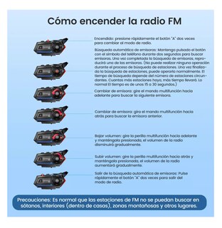 Foto 6 | Foto 6 | Audífonos para Casco de Motos X5 Gearelec Bluetooth Fm Impermeables Negros