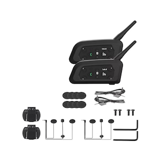 Foto 1 | Foto 1 | Intercomunicador Lab.g V6pro Para Casco Motocicleta - 2 Pcs,bt, Ip65, Negro