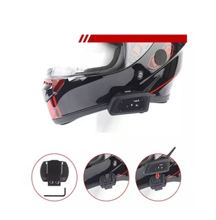 Foto 3 | Foto 3 | Intercomunicador Lab.g V6pro Para Casco Motocicleta - 2 Pcs,bt, Ip65, Negro