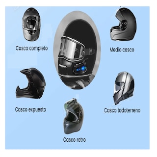 Foto 3 | Foto 3 | Audífonos Para Casco De Motos Bluetooth 5.3 Ip67 Impermeable Lab.g, Negro