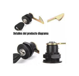 Foto 2 | Foto 2 | Cerradura De Maletero Trasera Para Motocicleta Eo Safe Imports Esi-16803 Negro