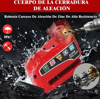 Foto 3 | Foto 3 | Xtellar Candado Para Moto Con Alarma Antirrobo E Impermeable De Acero Inoxidable