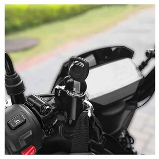 Foto 4 | Foto 4 | Candado De Disco De Seguridad Para Moto Para Casco Universal Lab.g Plata Con Negro