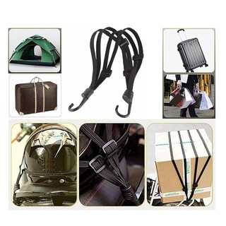 Foto 2 | Foto 2 | Redes Malla Moto Sujetar Casco Portabulto Cuerda Gancho 3pcs Eo Safe Imports Esi-9048-1 Negro