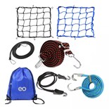 Redes Malla Para Moto Correa De Casco 7pcs Eo Safe Imports Esi-15857-1 Multicolor