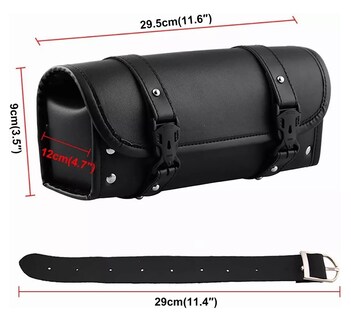 Foto 4 | Foto 4 | Bolsa De Herramientas Reforzada Para Motocicleta Negro