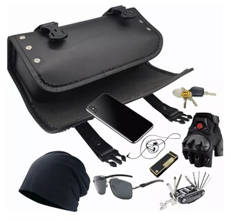 Foto 5 | Foto 5 | Bolsa De Herramientas Reforzada Para Motocicleta Negro