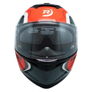 Foto 6 | Foto 6 | Casco Abatible Deportivo Para Moto Rasen Rojo Con Franjas Grises