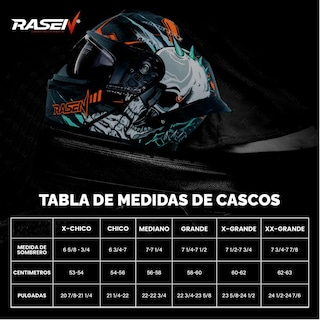 Foto 3 | Foto 3 | Casco Deportivo Para Moto Rasen, Negro Con Diseño De Cráneo Gris