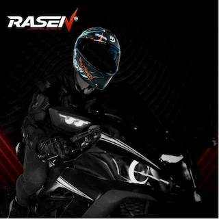 Foto 4 | Foto 4 | Casco Deportivo Para Moto Rasen, Negro Con Diseño De Cráneo Gris