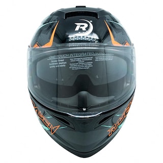 Foto 6 | Foto 6 | Casco Deportivo Para Moto Rasen, Negro Con Diseño De Cráneo Gris