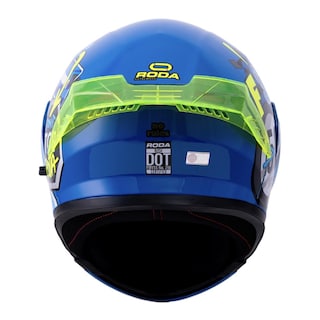 Foto 4 | Foto 4 | Casco Roda Rush Azul No Rules Mica Humo Abatible Svs