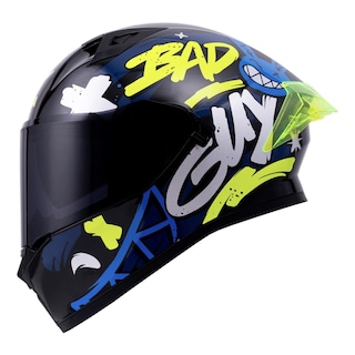 Foto 1 | Foto 1 | Casco Roda Course Negro Amarillo Bad Mica Humo Cerrado Svs