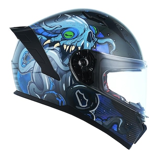 Foto 2 | Foto 2 | Casco Roda Drift Negro Space Man Cerrado Mica Humo Svs