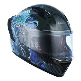 Foto 3 | Foto 3 | Casco Roda Drift Negro Space Man Cerrado Mica Humo Svs