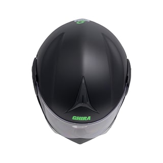 Foto 6 | Foto 6 | Casco Ghira Gh1000 Negro Mate Logo Verde Abatible Svs