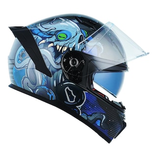 Foto 6 | Foto 6 | Casco Roda Drift Negro Space Man Cerrado Mica Humo Svs