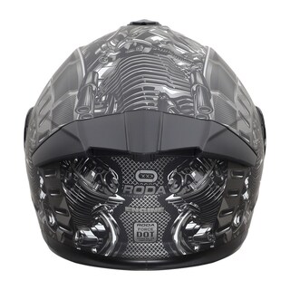 Foto 5 | Foto 5 | Casco Roda Force Plata Mate Engine Abatible Mica Humo Svs