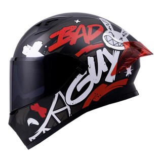 Foto 1 | Foto 1 | Casco Roda Course Negro Rojo Mate Bad Mica Humo Cerrado Svs