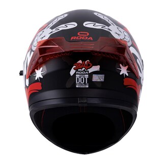 Foto 4 | Foto 4 | Casco Roda Course Negro Rojo Mate Bad Mica Humo Cerrado Svs