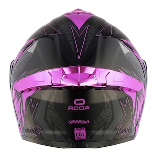 Foto 5 | Foto 5 | Casco Roda Pilot Rosa Grrrowl Mica Rosa Abatible Svs