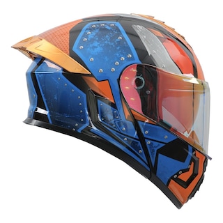 Foto 2 | Foto 2 | Casco Roda Pilot Az/nja Gun Mica Naranja L Abatible Svs